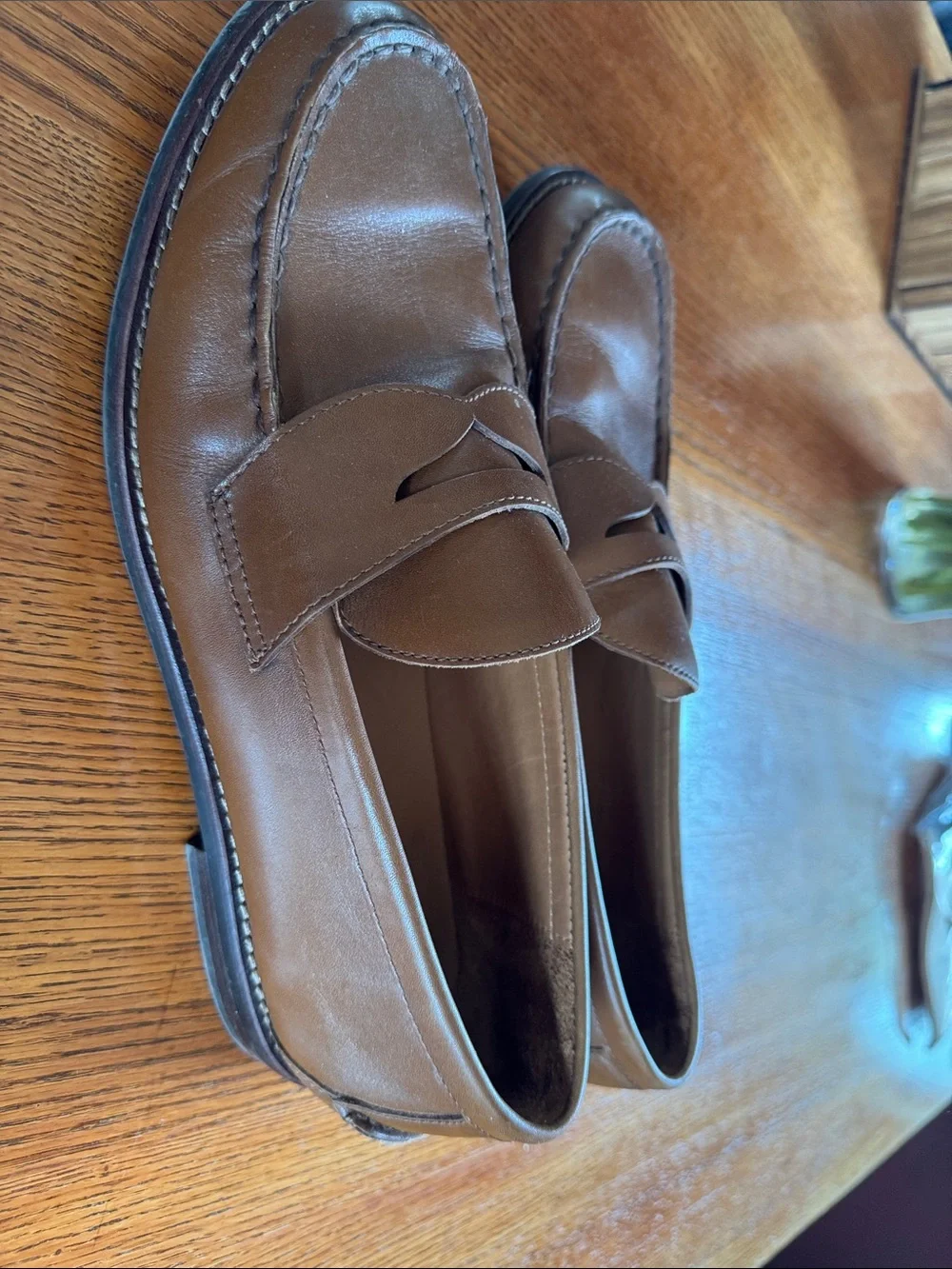 Polo by Ralph Lauren Brown Leather Penny Loafers